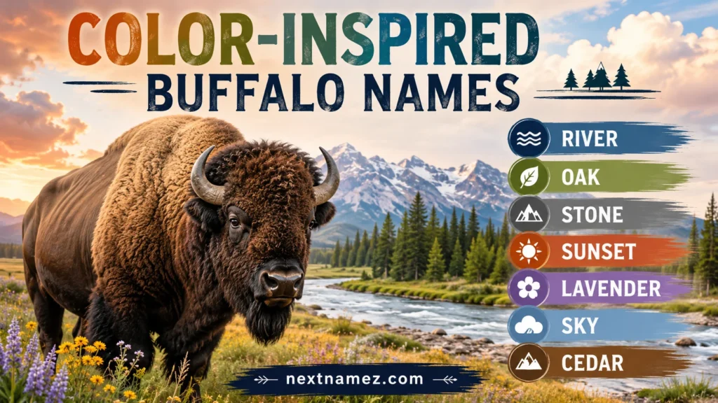 Color-Inspired Buffalo Names