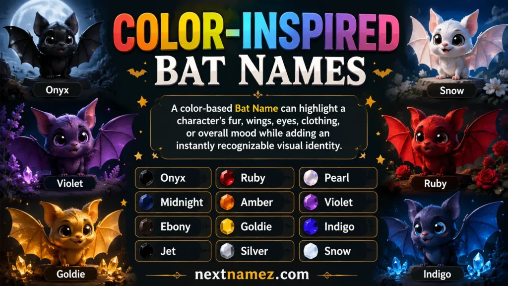 Color-Inspired Bat Names