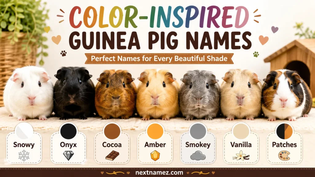 Color-Inspired Guinea Pig Names