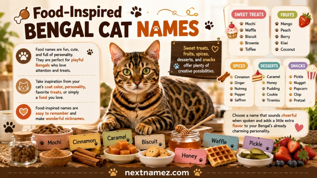 Food-Inspired Bengal Cat Names