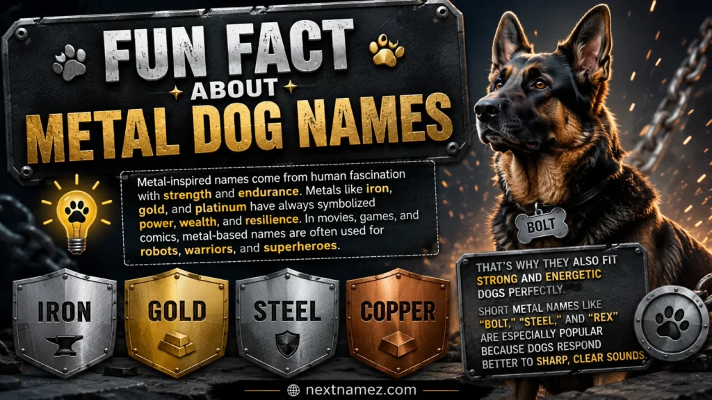 Fun Fact About Metal Dog Names