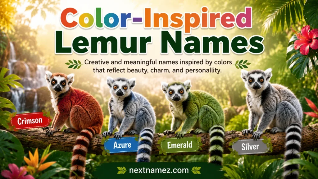 Color-Inspired Lemur Names