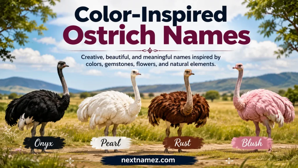 Color-Inspired Ostrich Names