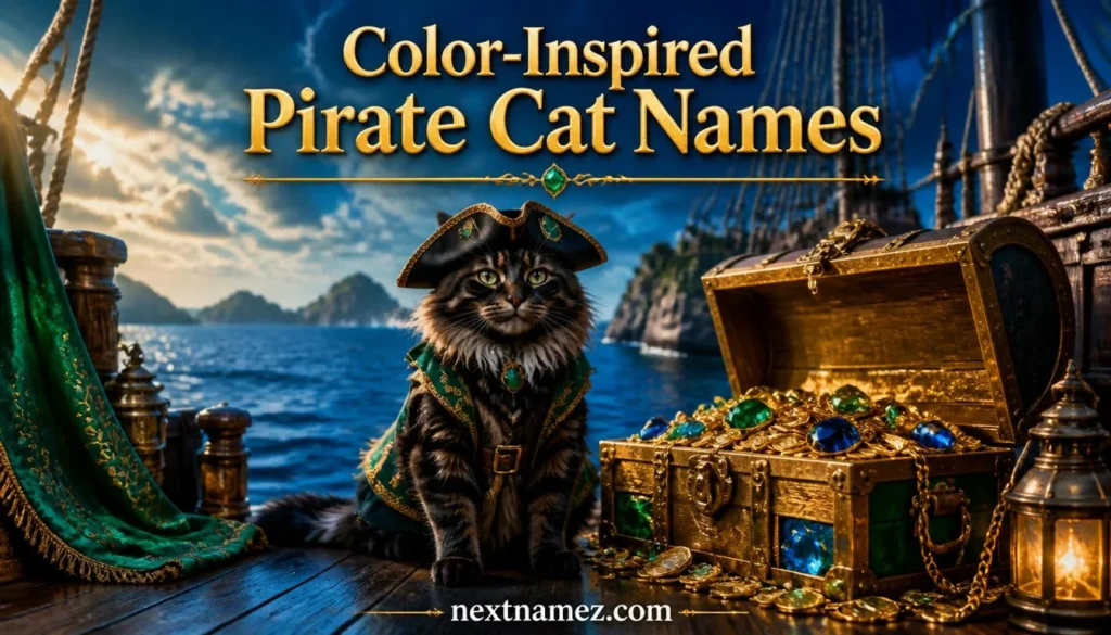 Color-Inspired Pirate Cat Names