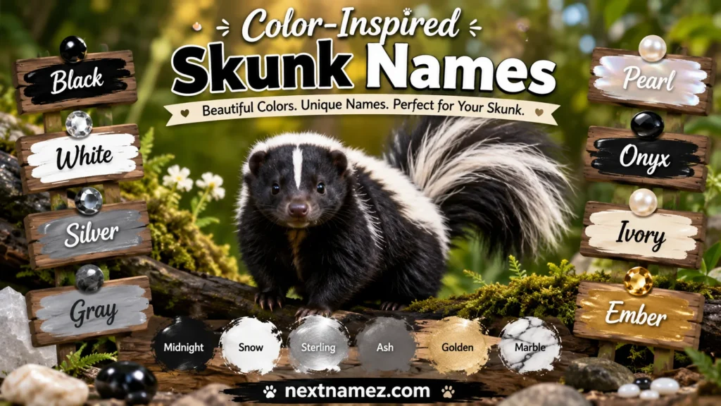 Color-Inspired Skunk Names