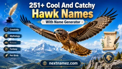 251+ Cool And Catchy Hawk Names With Name Generator featuring a majestic hawk soaring through the sky.