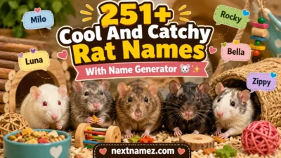 251+ Cool And Catchy Rat Names With Name Generator featuring adorable pet rats and creative naming ideas.