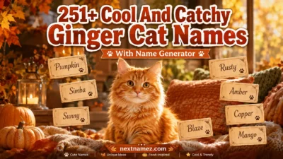 251+ Cool And Catchy Ginger Cat Names With Name Generator