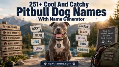 251+ Cool And Catchy Pitbull Dog Names With Name Generator