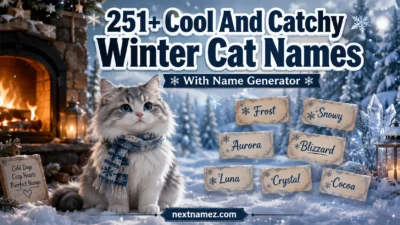 251+ Cool And Catchy Winter Cat Names With Name Generator