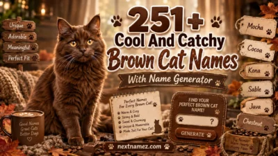 Brown Cat Names With Name Generator