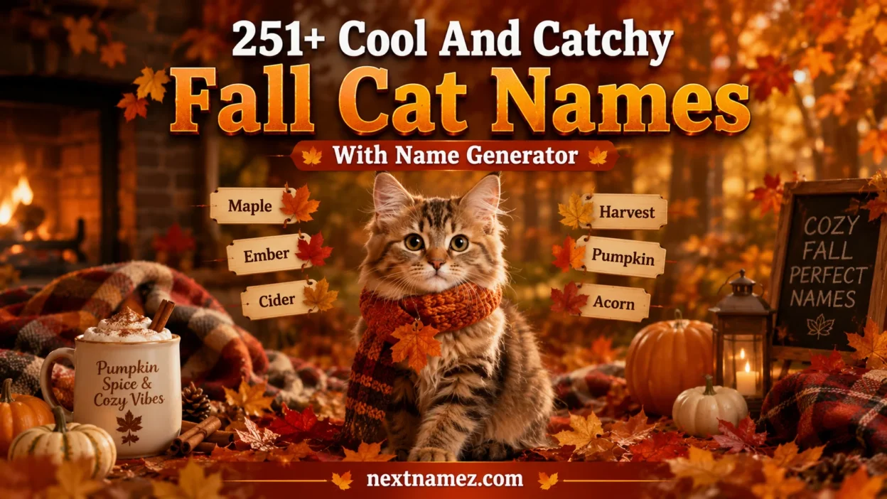 Fall Cat Names With Name Generator