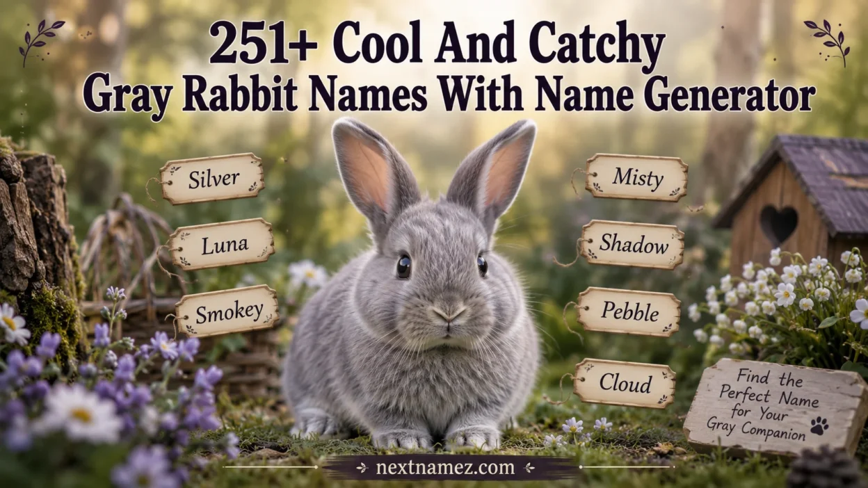 251+ Cool And Catchy Gray Rabbit Names With Name Generator
