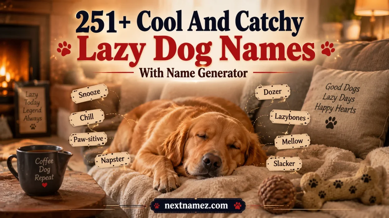 251+ Cool And Catchy Lazy Dog Names