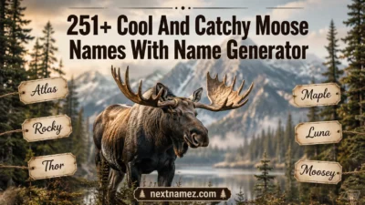 251+ Cool And Catchy Moose Names With Name Generator