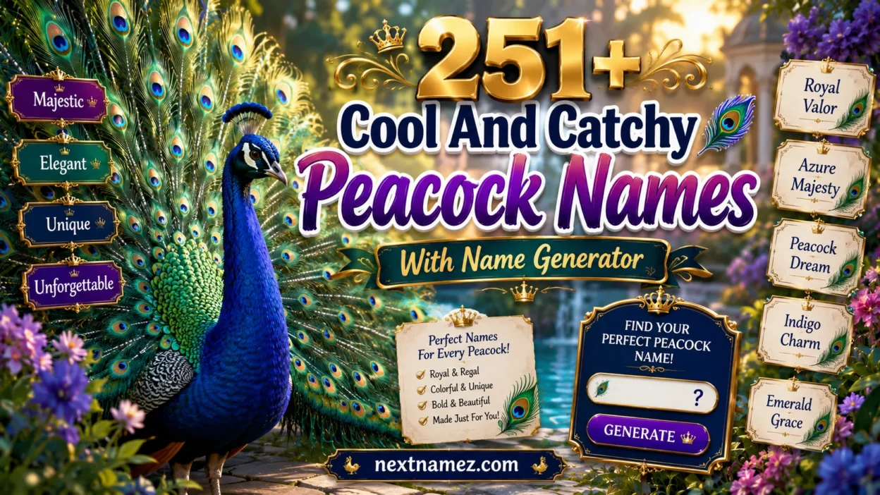 Peacock Names With Name Generator