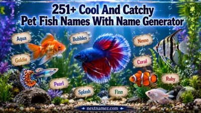 251+ Cool And Catchy Pet Fish Names With Name Generator