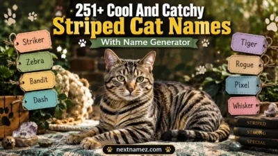 251+ Cool And Catchy Striped Cat Names With Name Generator