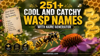 251+ Cool And Catchy Wasp Names With Name Generator