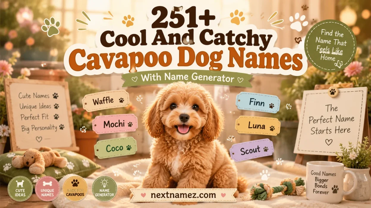 251+ Cool And Catchy Cavapoo Dog Names With Name Generator