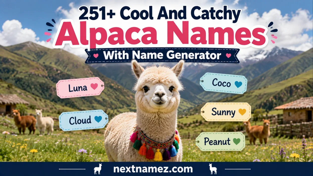 Alpaca Names With Name Generator