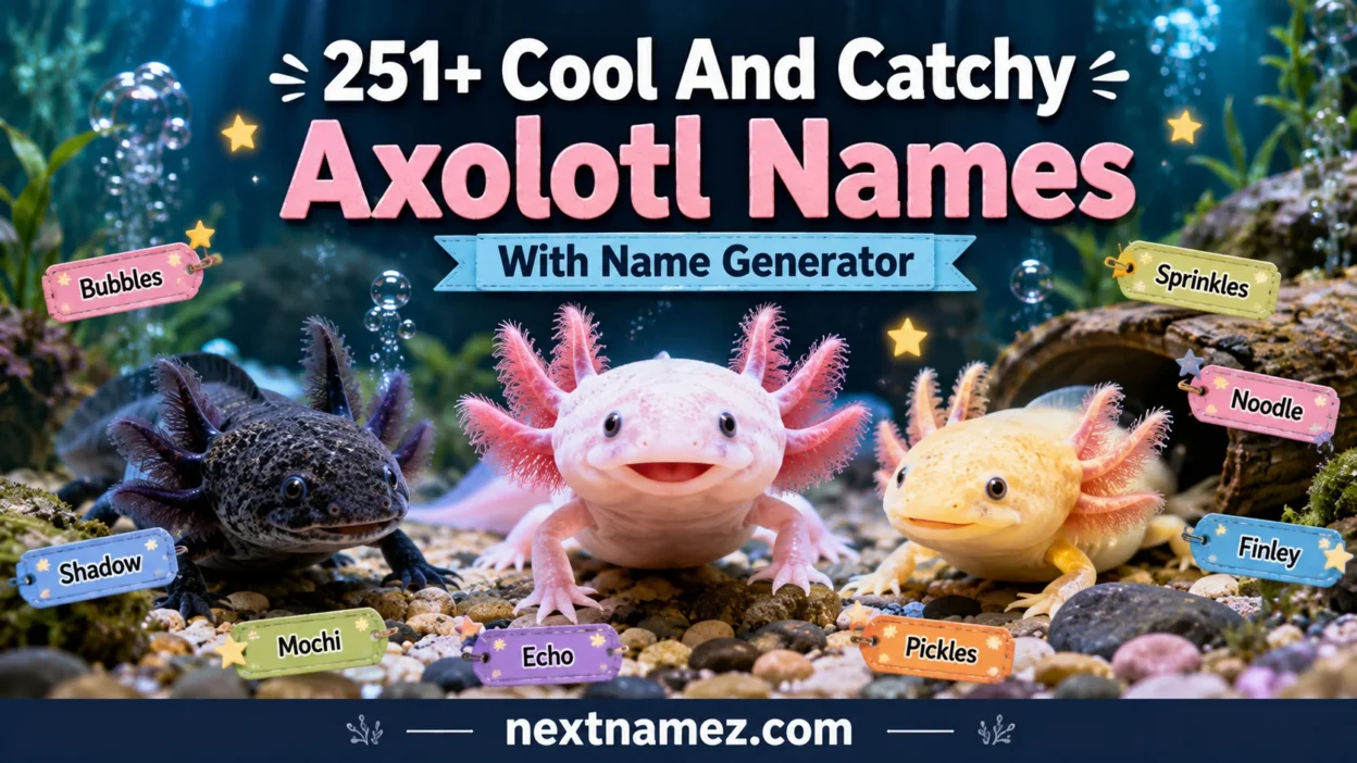 Axolotl Names With Name Generator