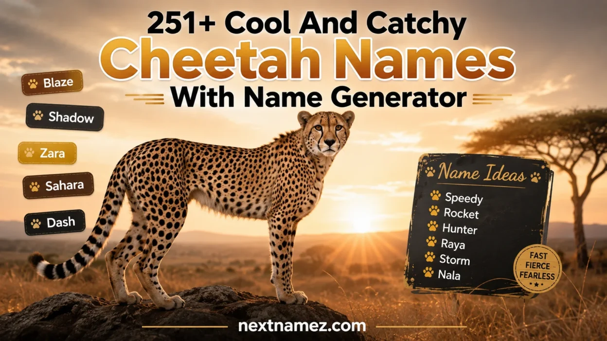 Cheetah Names With Name Generator
