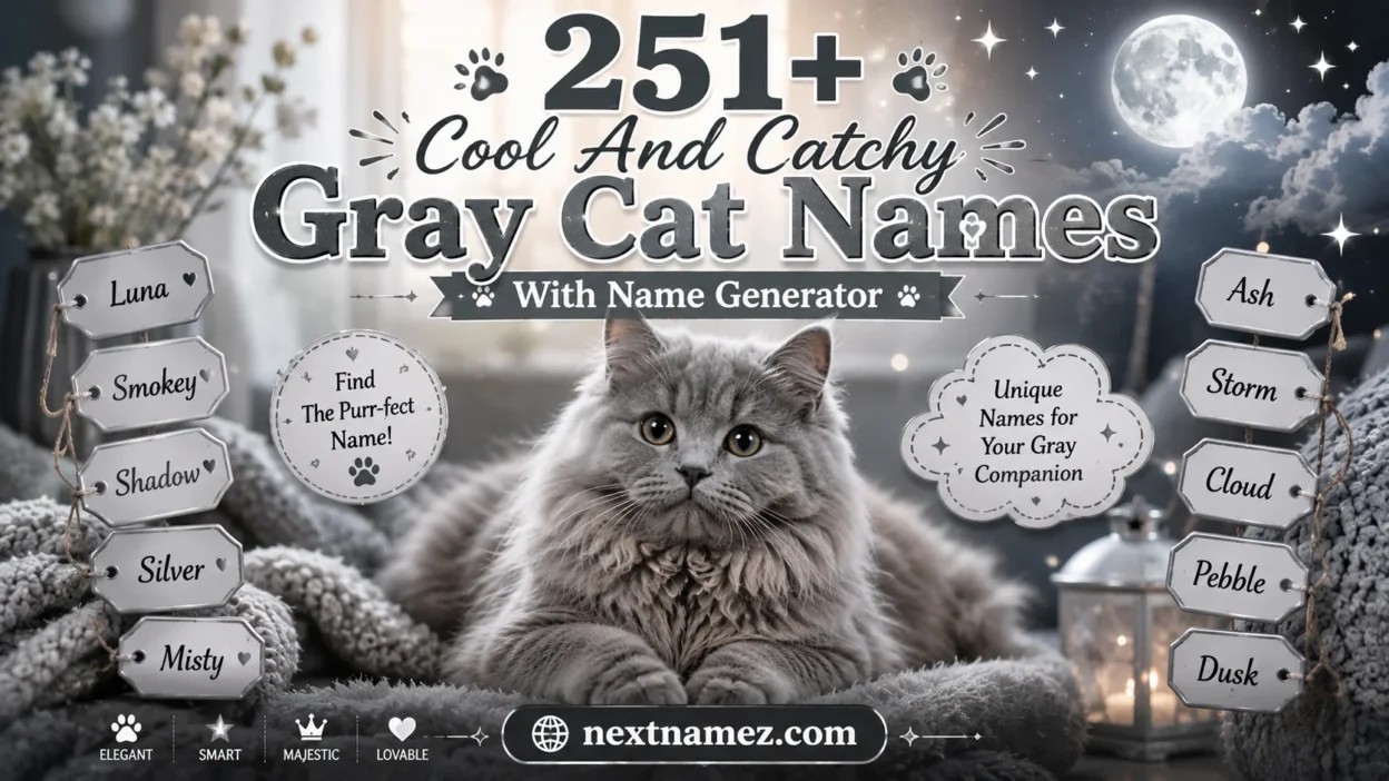 Gray Cat Names With Name Generator